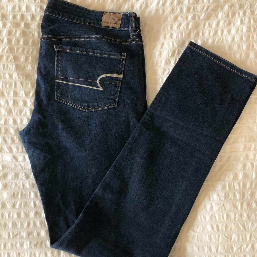 American Eagle Skinny Super Stretch Jeans 10 Long